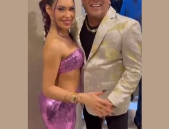 La reacción de Ana Del Castillo al encontrarse con el Barranquillero Fausto CHATELLA.